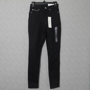 Calvin Klein Jeans Women's Original High Rise Skinny Black Denim- W26 Short
